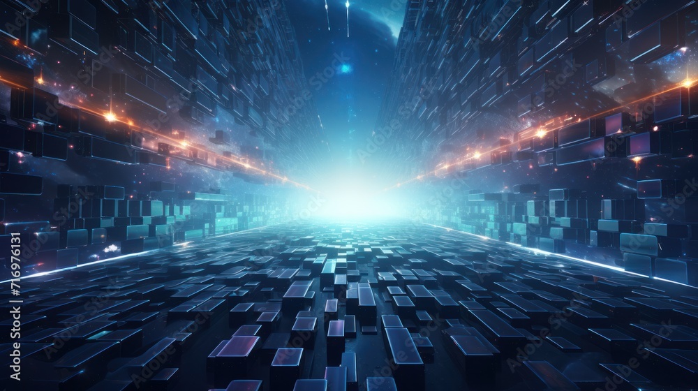 Futuristic Cyberpunk Style Particles Background Futuristic Cyberpunk Style Particles Background