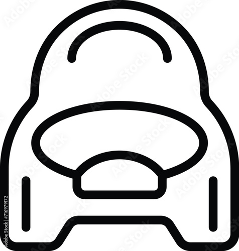 Kid toilet clean icon outline vector. Design train. Store finance shop