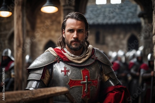 medieval knight in armor © azait24