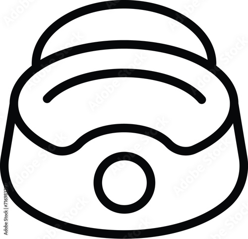 Child potty icon outline vector. Sale train. Comfort clean pot