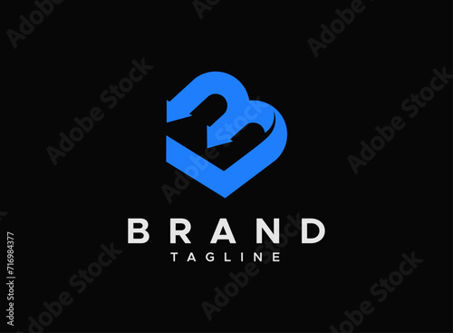 Elevate your brand identity with LB letter arrow logo design template. This logo used for minimal, modern, lb letters, b arrow letter, l letters, font, text, lettermark, typography, unique, line art