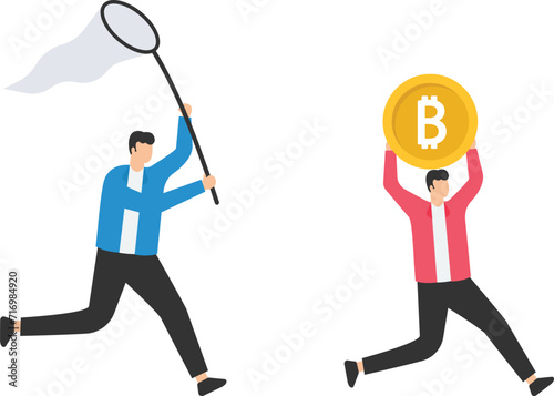 Bitcoin and cryptocurrency regulation, government try to control crypto or decentralized money, Authority and legal for trading crypto,  Carrying bitcoin run away from cage
