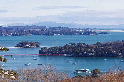 Cuadro en lienzo 冬の日本三景松島（宮城県松島町）