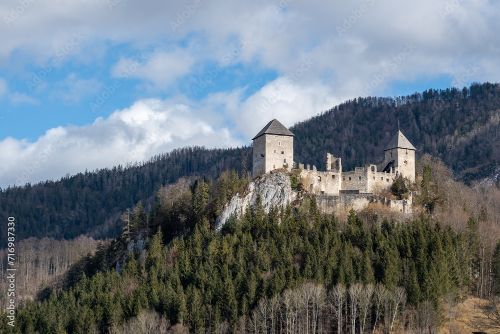 old castle on hill in Styria old castle on hill in Styria