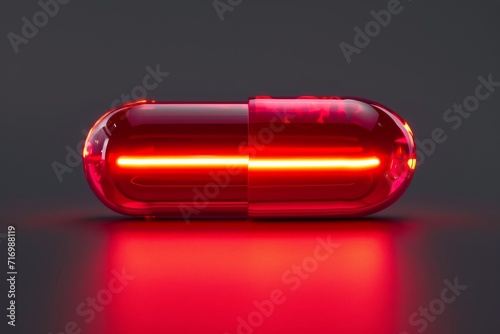 Glowing Red Antiaging Pill