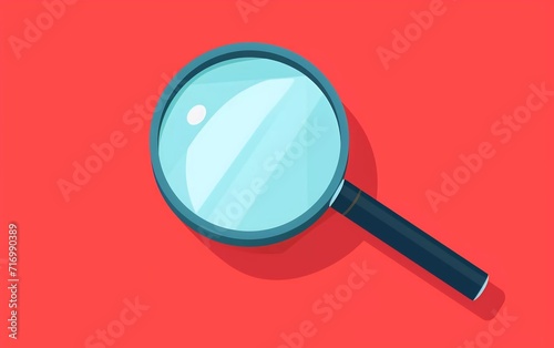 magnifying glass vector illustration in flat design

 photo