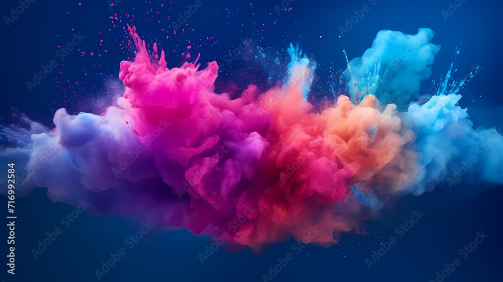 Dust explosion abstract background, Holi background Dust explosion abstract background, Holi background