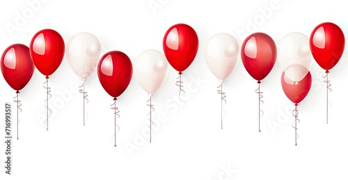 red balloon on a white background