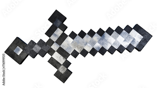 Minecraft sword white without background
