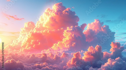Abstract Cloud On Sky, Background Banner HD