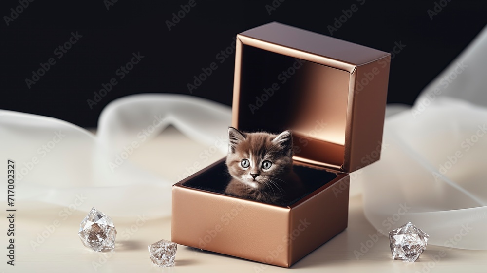 Kitten in a Gift Box Kitten in a Gift Box
