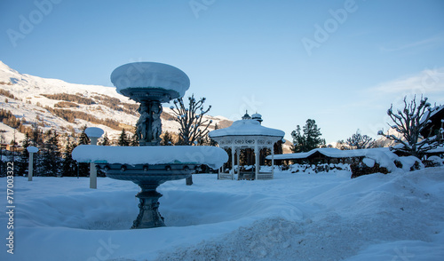 Scuol in Winter, engiadina