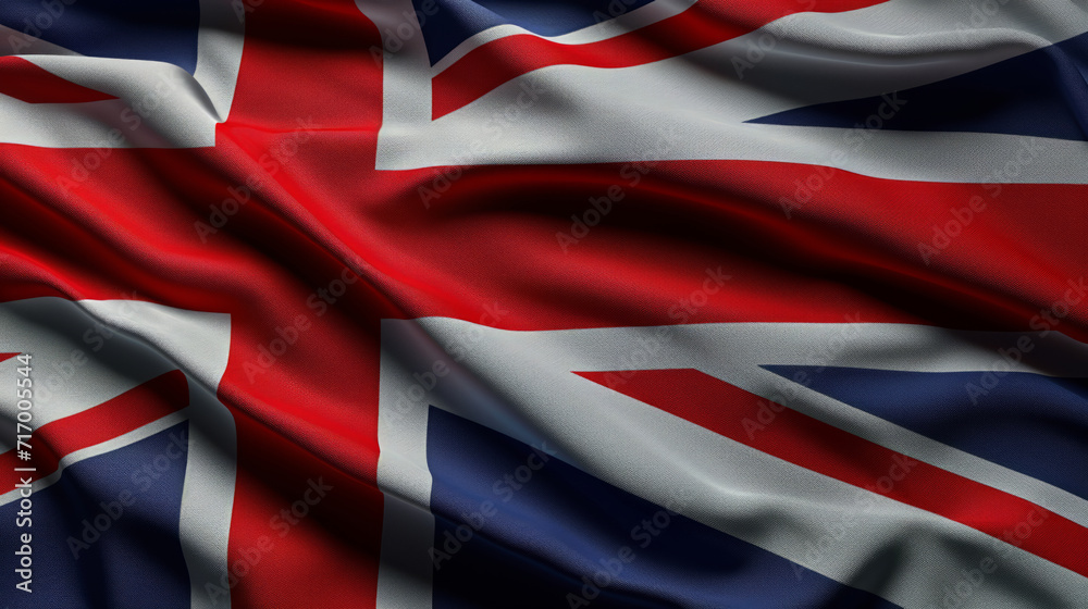 A photo of the iconic flag representing the United Kingdom of Great Britain and Northern Ireland.