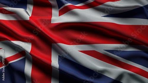 A photo of the iconic flag representing the United Kingdom of Great Britain and Northern Ireland. photo