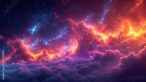 Beautiful Background Galaxy, Background Banner HD © Alex Cuong