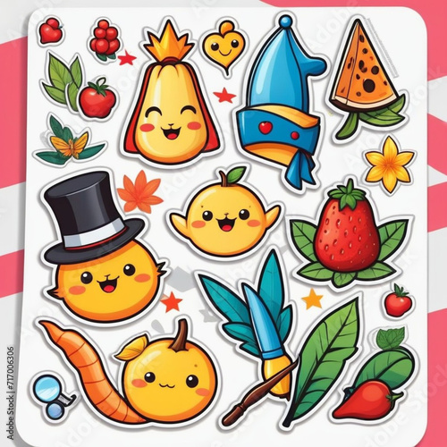 cartoon animal icons set