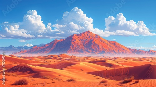 Beautiful Landscape Desert Liwa Amazing Dune, Background Banner HD