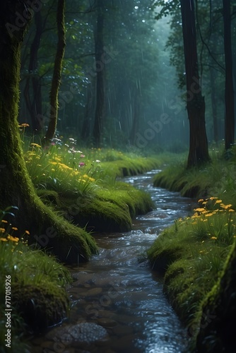 stream in the rain forest