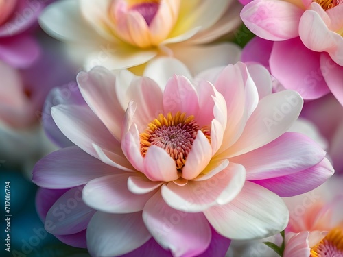 pink water lily