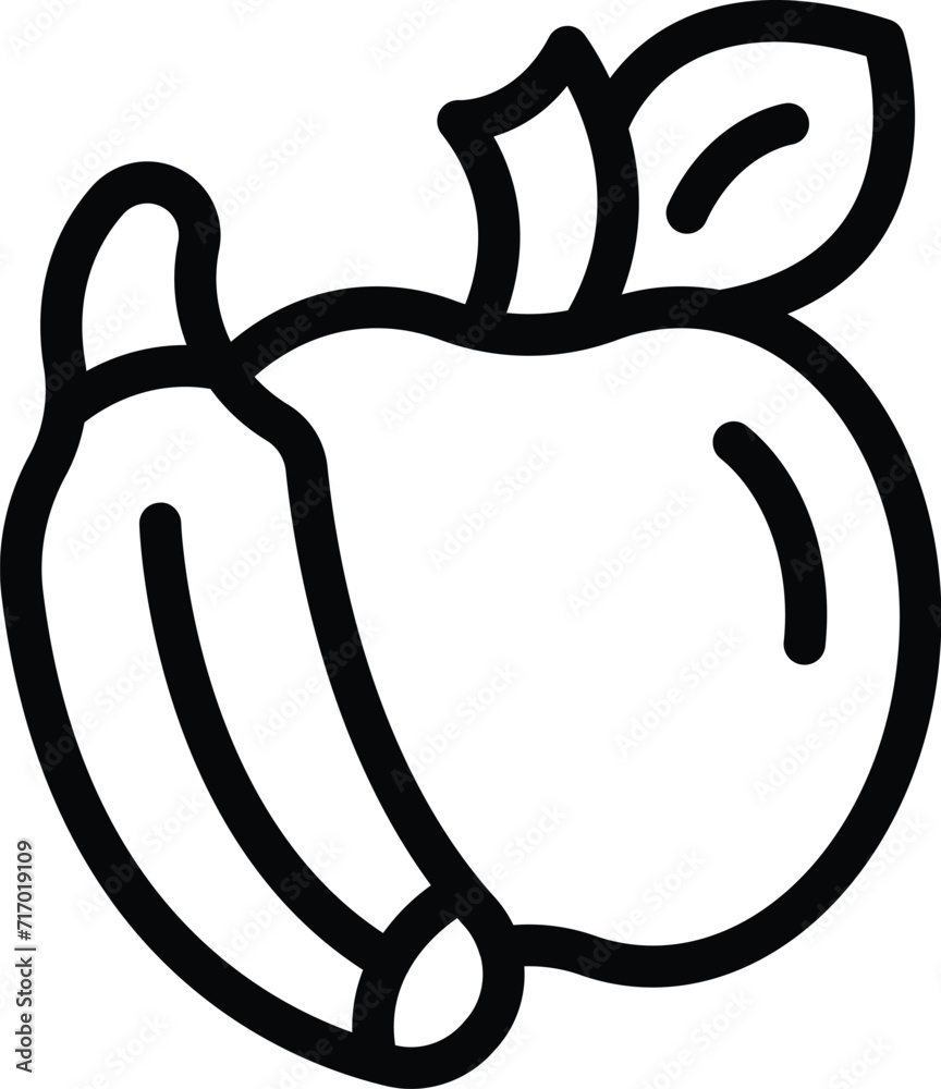 Day care fruits icon outline vector. Care area. Baby education ones Day care fruits icon outline vector. Care area. Baby education ones