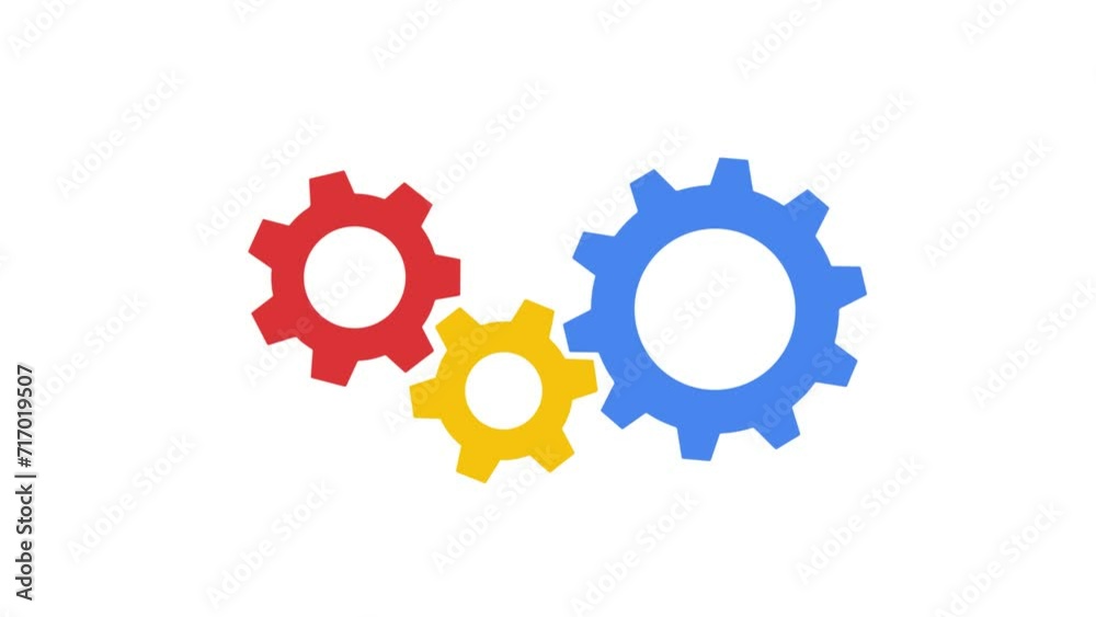 Gears of the mechanism spin in different directions video 4k Gears of the mechanism spin in different directions video 4k
