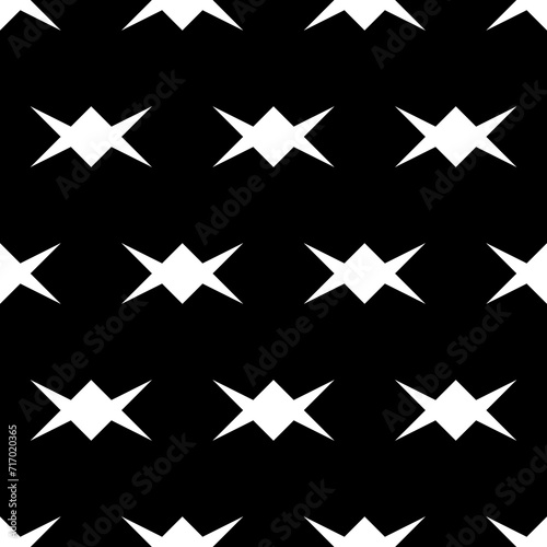 Seamless pattern. Tribal background. Figures ornament. Ethnic wallpaper. Geometric motif. Folk image. Simple shapes backdrop. Digital paper, web design, textile print, abstract illustration. Vector.