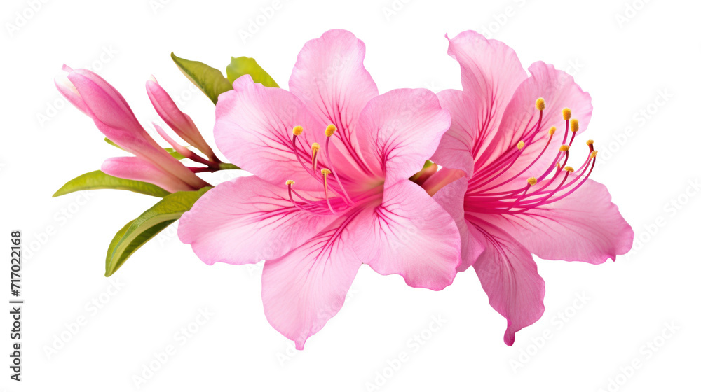 Fototapeta premium Azalea isolated on a transparent background
