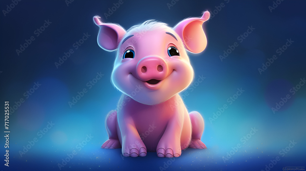 Beautiful Pig Design, Perfect for your Project and Creations or Wallpaper, Ai Generative Beautiful Pig Design, Perfect for your Project and Creations or Wallpaper, Ai Generative