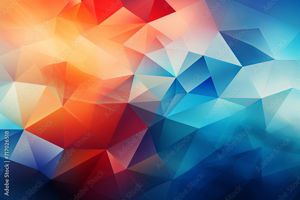 Abstract Random triangle shapes background with Colorful polygonal geometric wallpaper