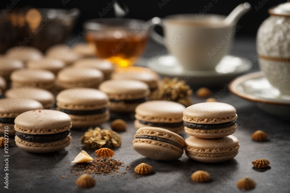 coffee and macaroons (Earl Grey Macaron) coffee and macaroons (Earl Grey Macaron)