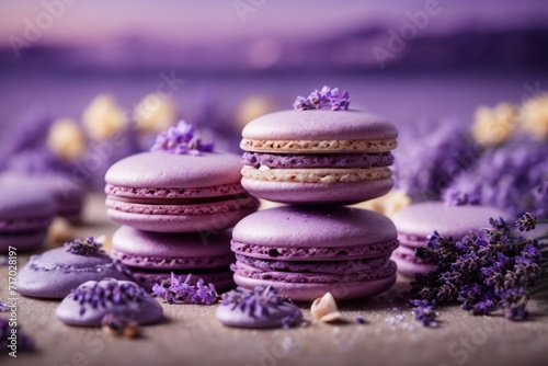 lavender and macarons  Lavender Macaron 