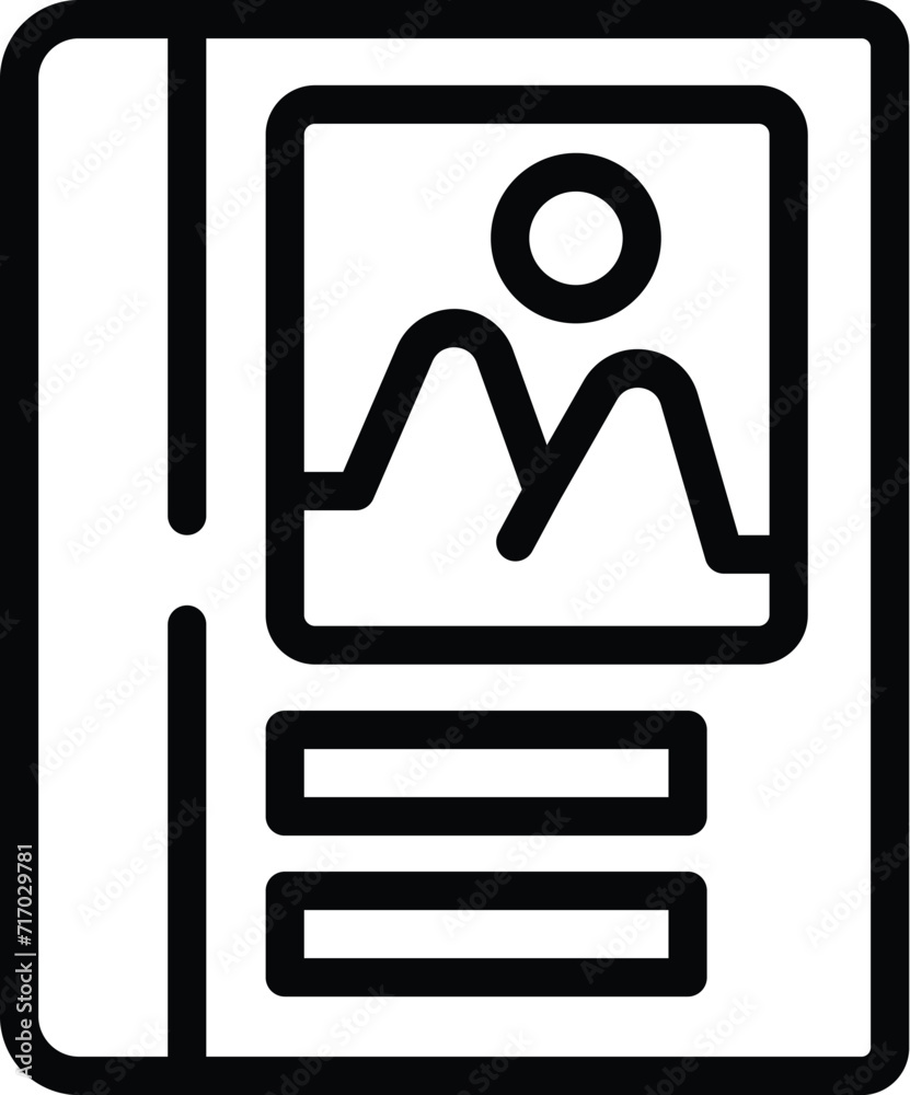 Picture book icon outline vector. Publish shop view. Learning read Picture book icon outline vector. Publish shop view. Learning read