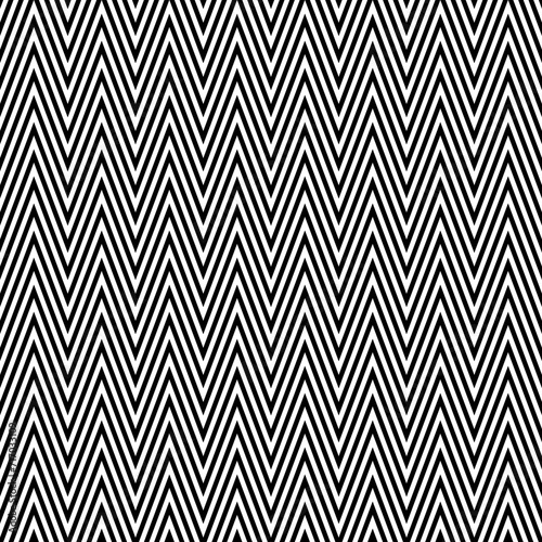 Zigzag lines. Jagged stripes. Seamless surface pattern design with sharp waves ornament. Repeated chevrons wallpaper. Digital paper for page fills, web designing, textile print. Vector illustration.