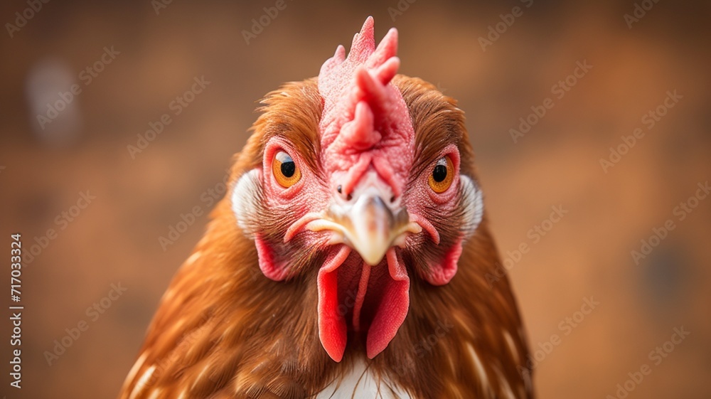 Amazing inochent a chicken face beautiful image Ai generated art