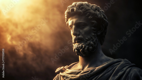 statue of an ancient philosopher