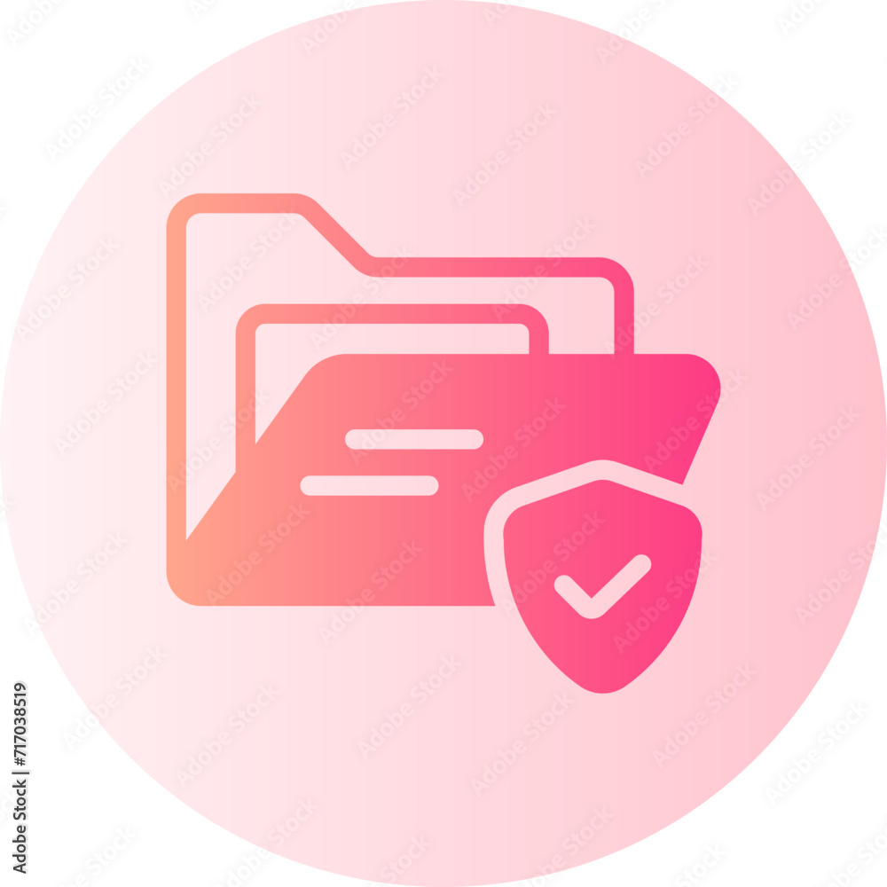 file storage gradient icon