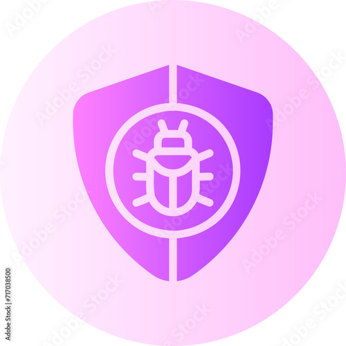 anti virus shield gradient icon