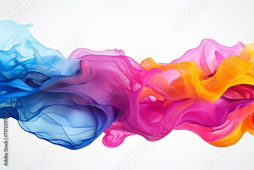 Abstract colorful gradient wavy shapes background, vibrant splash 3d render wallpaper