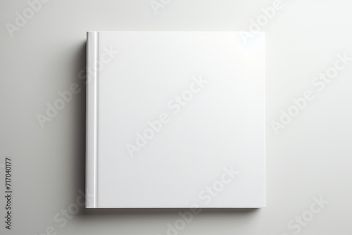 A template white cover, hardcover blank empty paper background