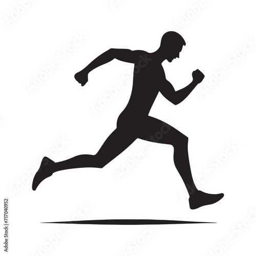 Energetic Pursuits  A Compilation of Dynamic Running Person Silhouettes Illustrating the Essence of Motion - Running Illustration - Running Person Vector 