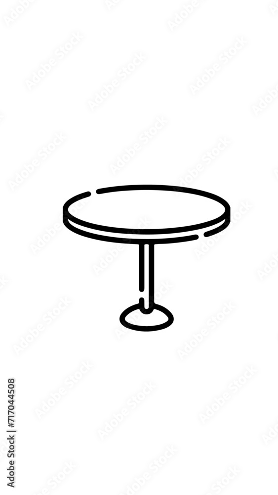 mesa icono vector 