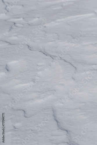 the photo shows the texture of snow