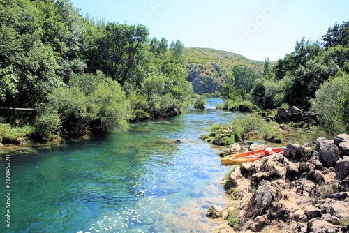 Zrmanja river near Muskovici , Croatia