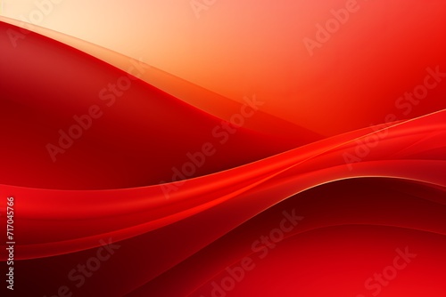 Abstract red and white gradient wavy shapes background, vibrant 3d render wallpaper