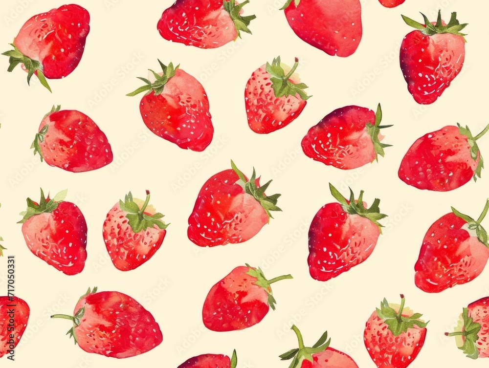 drawing strawberry seamless pattern drawing strawberry seamless pattern
