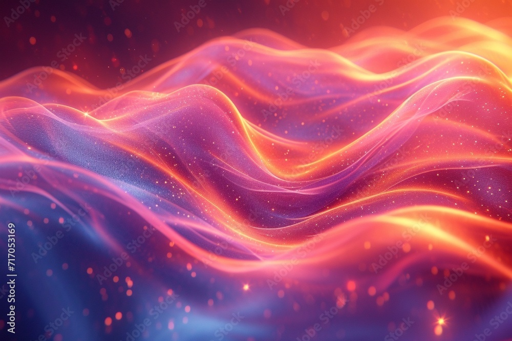 3D neon wave, glossy and fluid, against a vibrant, abstract background. Iridescent, holographic effect in HD. 3D neon wave, glossy and fluid, against a vibrant, abstract background. Iridescent, holographic effect in HD.