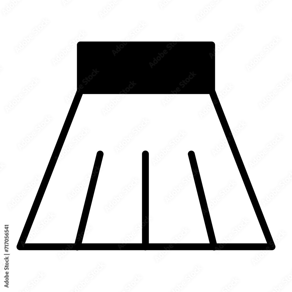 Skirt solid glyph icon Skirt solid glyph icon
