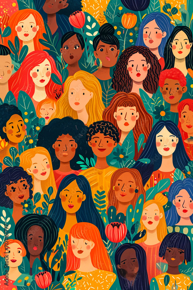 Diverse group of individuals joining forces, Generative AI Diverse group of individuals joining forces, Generative AI