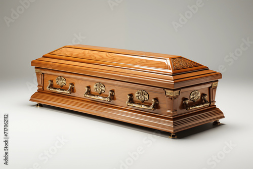 Wooden coffin for funeral © Mimi