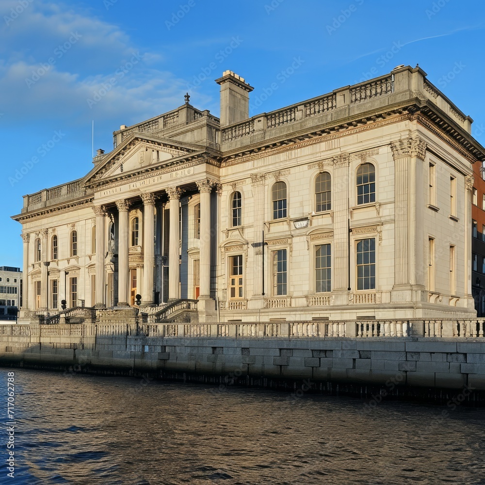 The Custom House is a neoclassical 18th century building in Dublin